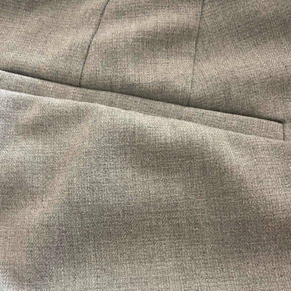 Ann Taylor Dress Pants Women Size 14 Gray Casual Pockets Flat Front Straight Leg - Picture 2 of 13